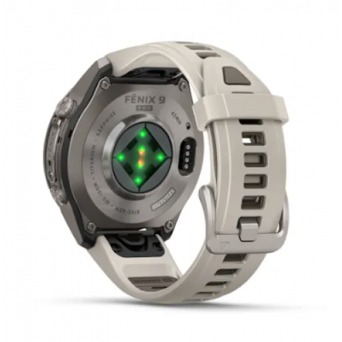 Garmin Fenix 9 PRO, 43 mm AMOLED Titanium Fog Gray/Dark Sandstone